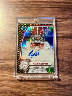 2024 Bowman U Chrome Ryan Williams Black Gold Stealth 1st Bowman RC Auto /24 