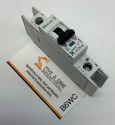 Moeller Eaton FAZ-C1/1-NA Circuit Breaker 1A, 1-Pole 48VDC, 277VAC DIN Mount