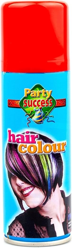 Party Success Temporary Hair Colour Spray Wash Out Spray 125ml (RED)