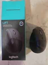 Logitech Lift Mouse Verticale senza Fili - Grafite (Destrorso)