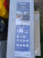 5, 1/2 x Wickes Ash Concrete 8mm Tile Effect Laminate Flooring - 2.53m2