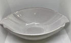 Vintage Frankoma Pottery #201 White  Serving Shell Bowl 9 1/2"
