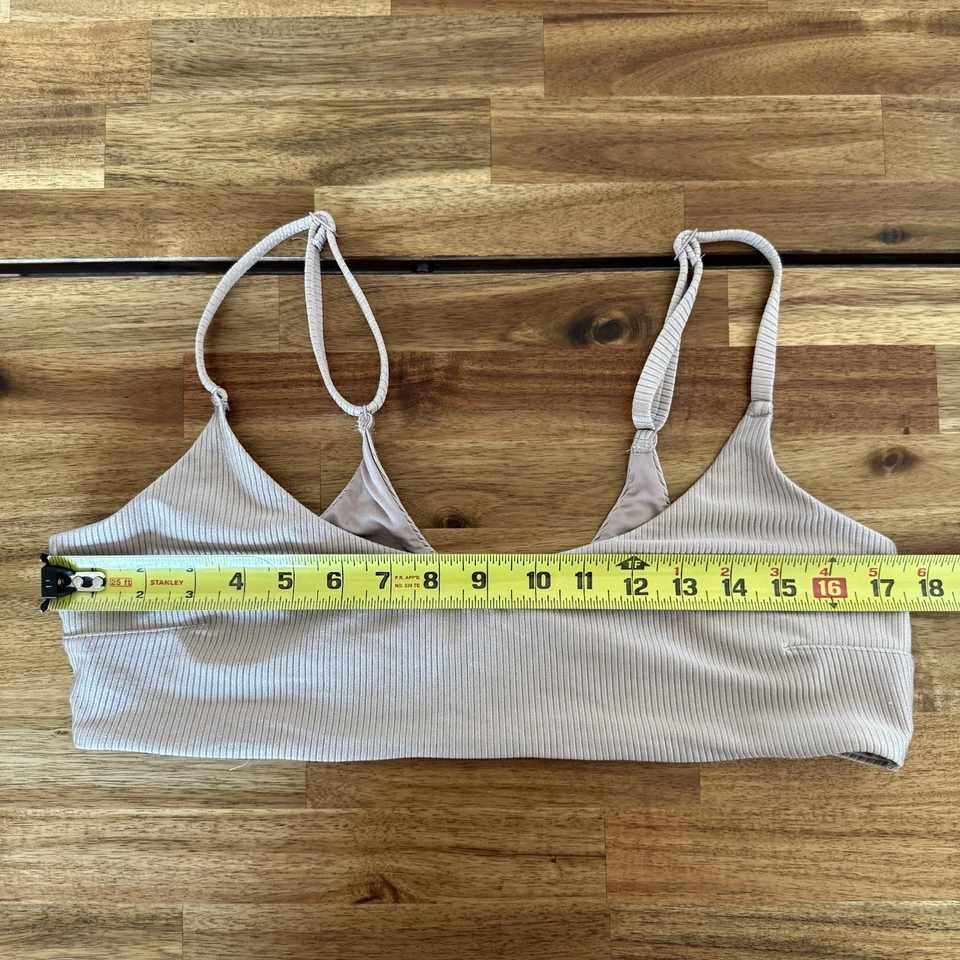 Aerie Bikini Top Bathing Suit Swim Scoop Champagne XXL Extra Extra Large 2XL - Image 3 of 4