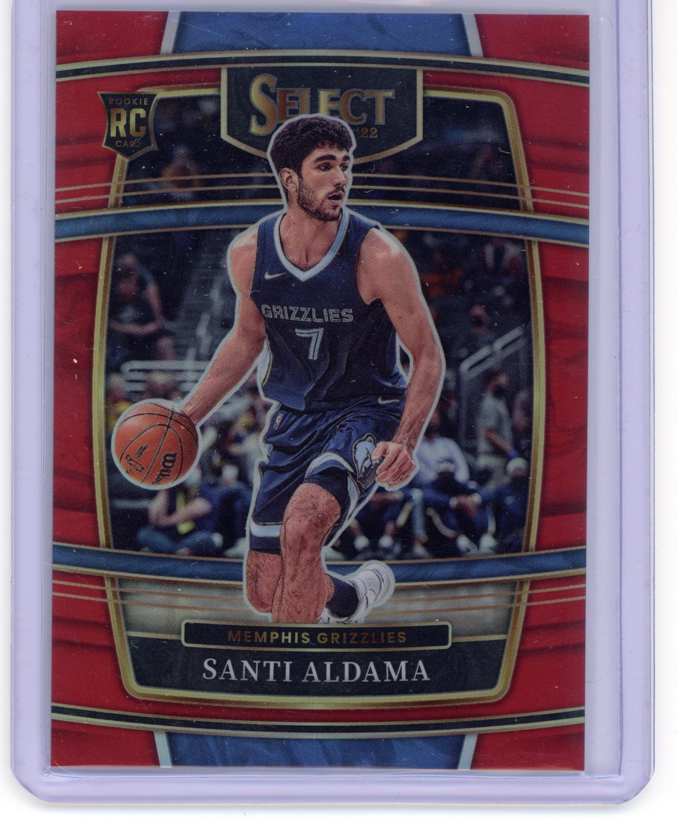 2021-22 Panini Select Red Prizm Santi Aldama #64 Memphis Grizzlies /199