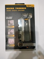 MICRO TRIMMER FULL BODY GROOMER TRIMS EDGES GROOMS RECHARGEABLE NEW SEALED BOX.