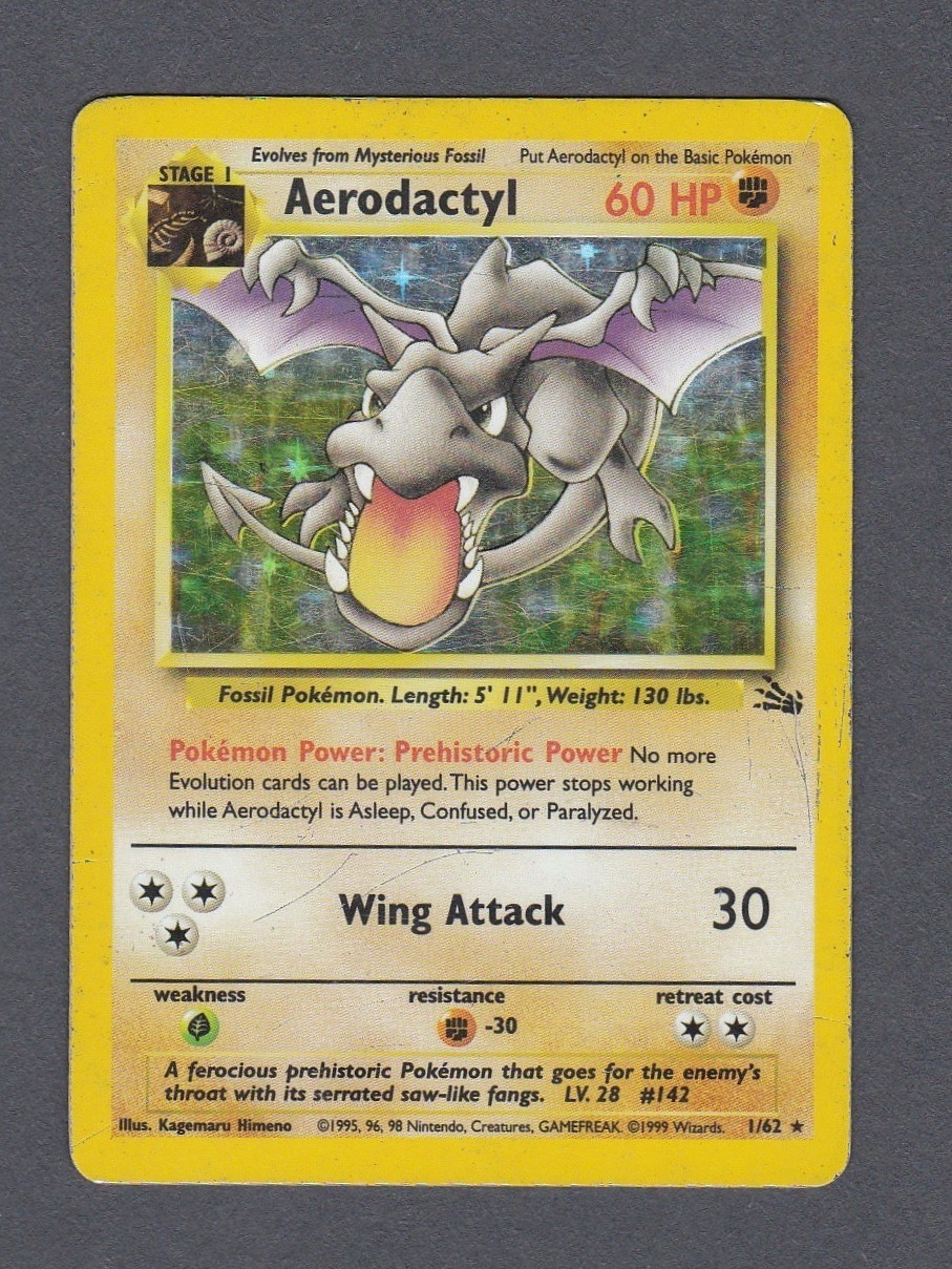 Aerodactyl 1/62 Fossil Holo