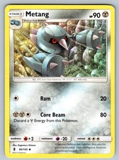 Metang 84/145 Uncommon Guardians Rising Pokemon Damaged