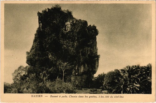 CPA VIETNAM Hatien Bonnet a polis Chemin dans les grottes (94588)