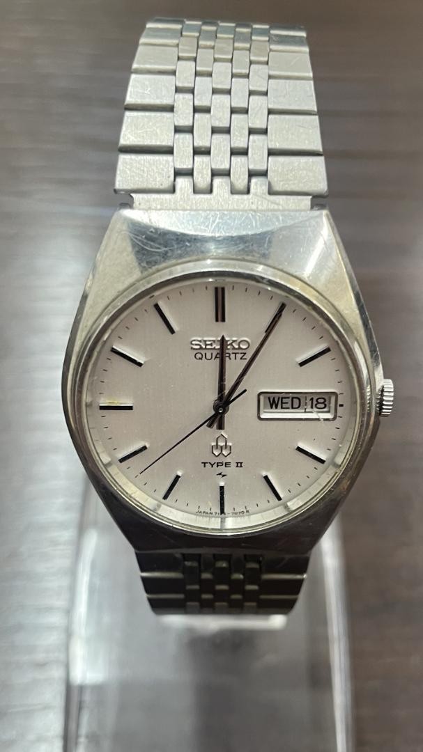 II Shipping Type Quartz Free Vintage Watch Seiko 7123-7000 Men's JUNK - vintagewatches.pk