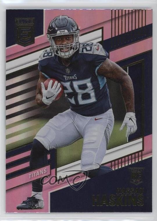 2022 Panini Donruss Elite Rookies Pink Hassan Haskins #117 Rookie RC 0y59