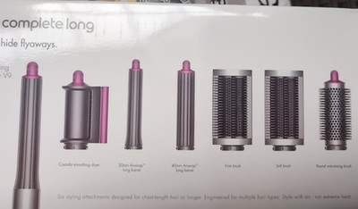 Dyson Airwrap Complete Long 1300W Haarstyler - Fuchsia/Nickel
