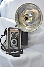 Vtg Kodak Duaflex II 620 Film Camera w KODAR 72mm/8 Lens, Strap, Flash UNTESTED