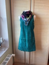 Tolles Lederkleid von MANGO petrol Echtleder Gr. S 36