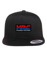 Neu KUSTOM HATZ Honda Rennsport V2 Patch Trucker Snapback Hut Schwarz
