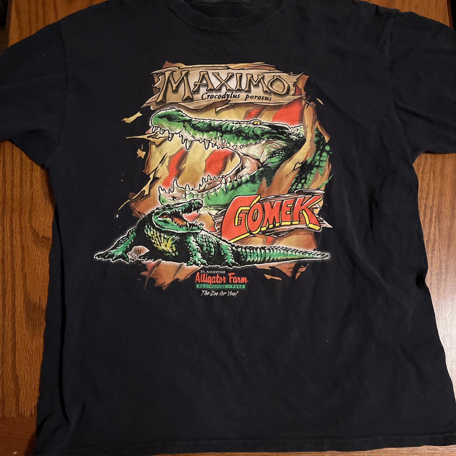 Vintage St. Augustine Florida T-Shirt Size Large Alligator Farm Graphic Tshirt