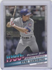 2020 Ryne Sandberg Topps Decades Best CELEBRATION GOLD SP /100 - RS Cubs
