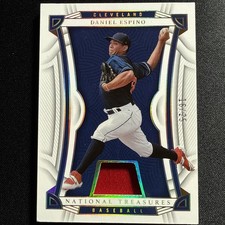 2023 National Treasures Daniel Espino /25 Relic Cleveland