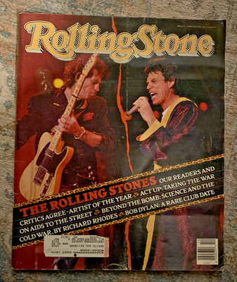 MARCH 1990 ROLLING STONE MAGAZINE MICK JAGGER KEITH RICHARDS THE BOMB BOB DYLAN