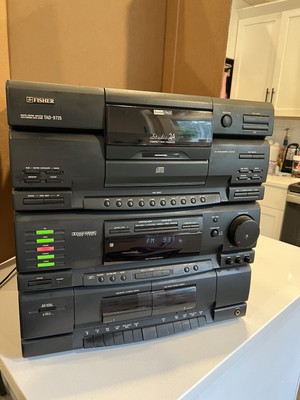Vintage Fisher TAD-9725 Boombox Stereo AM/FM Radio Dual Cassette