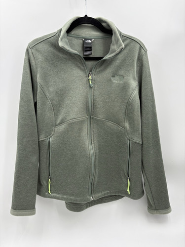The North Face Women's Jacket Fleece Lined Green Full Zip Large - Picture 1 of 6
