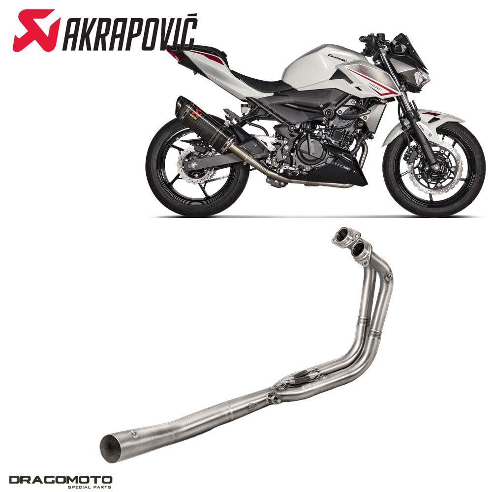 Collecteur Akrapovic E-K4R2 pour Kawasaki Z400 ABS ligne échappement moto