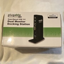 Plugable UD-3900 USB 3.0 Dual Monitor Docking Station HDMI DVI Ethernet