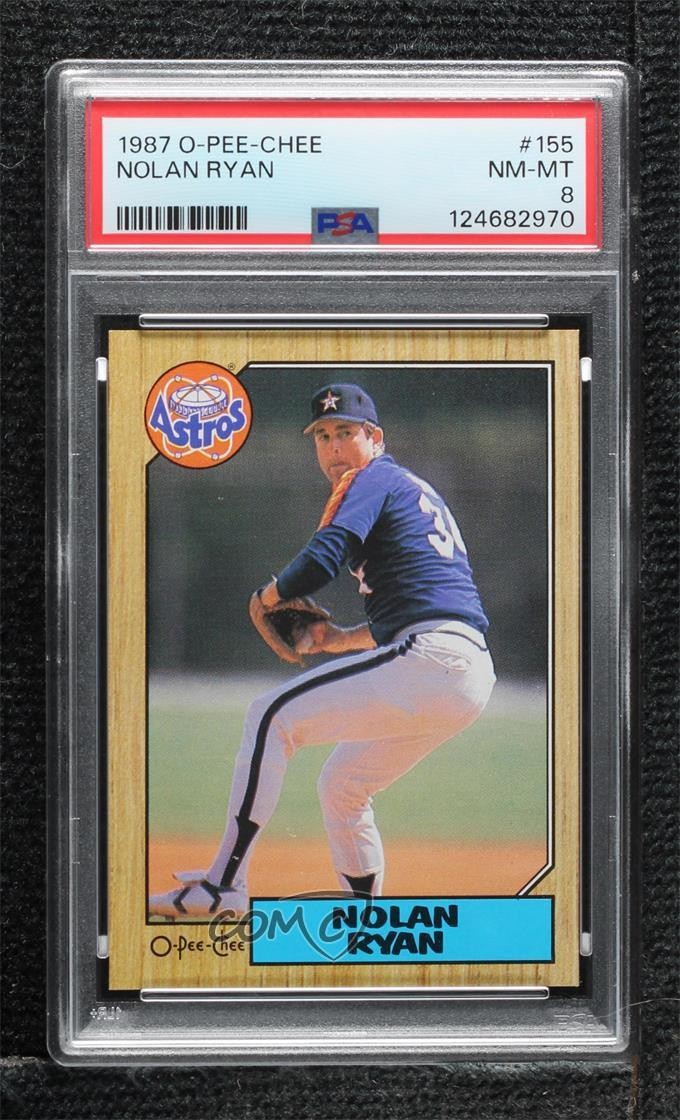 1987 O-Pee-Chee Nolan Ryan #155 PSA 8 HOF 1n7v