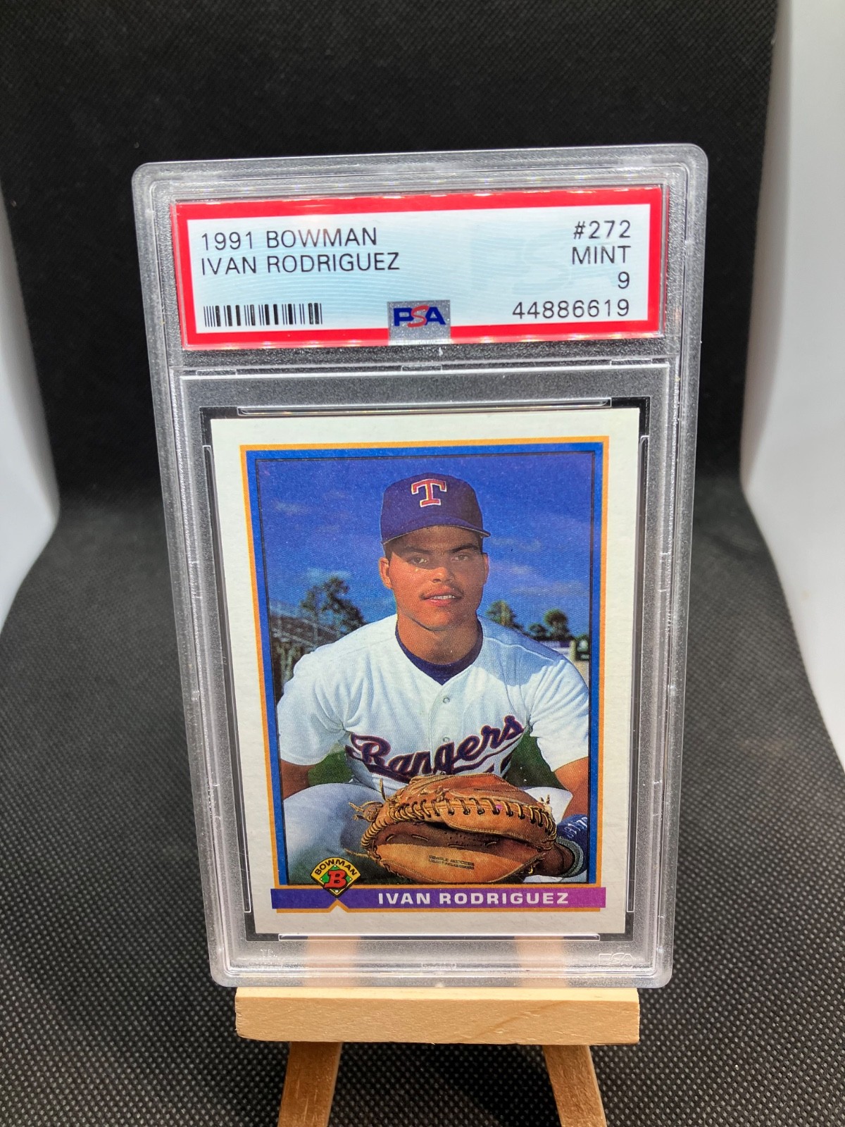 Ivan Rodriguez "Pudge" 1991 Bowman ROOKIE CARD RC #272 PSA 9 MINT 👀⚾️🔥