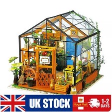 Cathy's Flower House Miniature Greenhouse Dollhouse DIY Model Kit Craft
