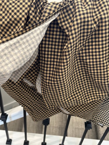 Waverly Garden Room Brown Black Gingham Queen Bed Skirt Dust Ruffle | eBay