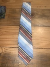 Vintage JOHN BLAIR Necktie Tie Striped 100 Polyester Menswear Accessory