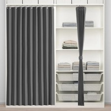 Pleated Blackout Shades Set with Hooks Accordion Style Folding Doors for Room...