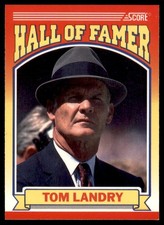 1990 Score #597 Tom Landry HOF Cowboys