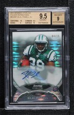2011 Bowman Sterling Pulsar Refractor /15 Bilal Powell BGS 9.5 Rookie Auto RC