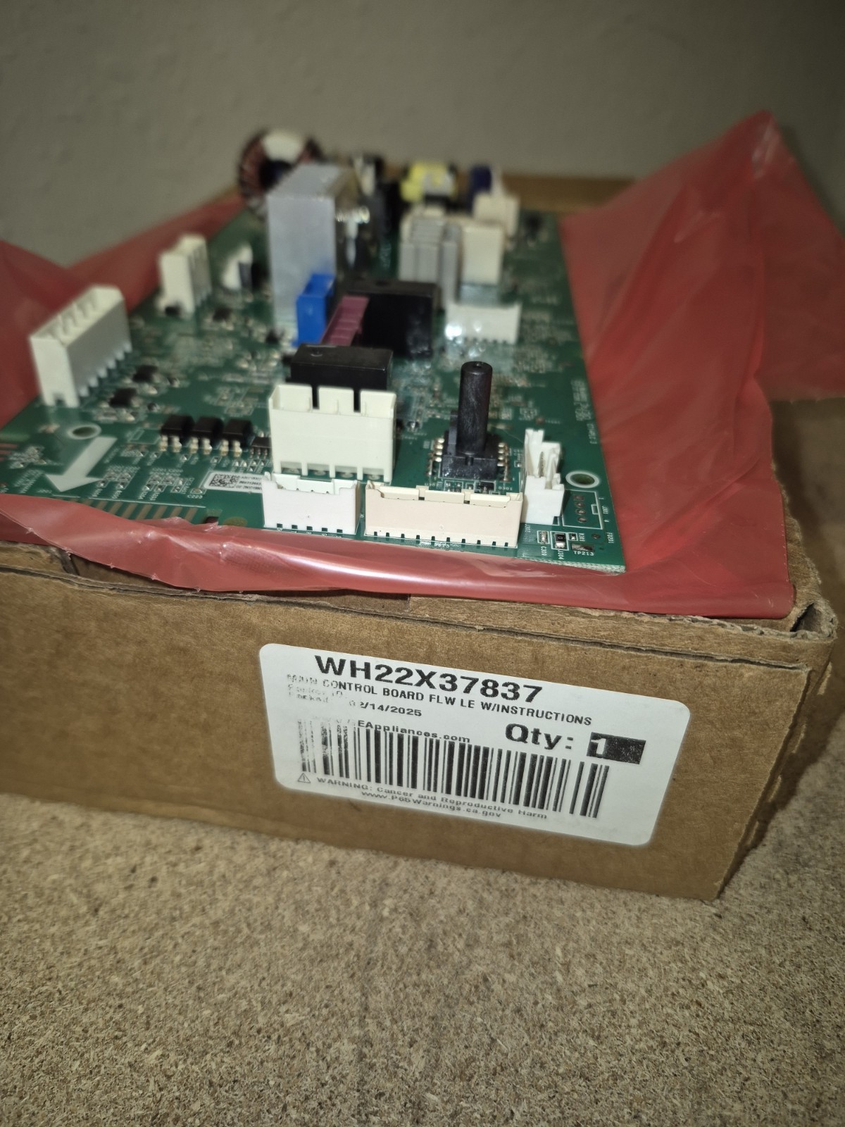 FREE SHIPPING WH22X37837 GE WASHER MAIN CONTROL BOARD BRAND NEW