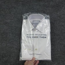 Charles Tyrwhitt Dress Shirt Mens 14.5 32/33 White Twill Slim Fit Non-Iron NWOT