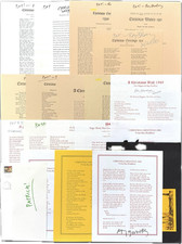 Ray Bradbury / CHRISTMAS POEM BROADSIDES Signed 2008