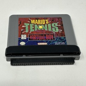 Mario's Tennis (Nintendo Virtual Boy, 1995) Cartridge Only Authentic, Dust Cover