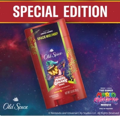 Old Spice x Men's Deodorant Space Mischief Super Mario Galaxy Movie Special Ed.