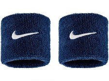 Nike Classic Swoosh Wristbands College Navy/White Sports Running Gym Sweatband