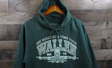 Morgan Wallen Hoodie Mens Large Green One Night At A Time Tour Pullover Country