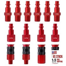 Universal Air Coupler and Plug Kit 1/4"" Air Coupler I/M Air Plug 1/4 inch NPT