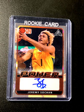 Jeremy Sochan Autograph Rookie Pro Set 2022 Leaf Rare Power RC SP #1 Superstar