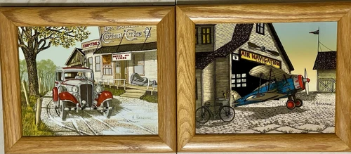 h.hargrove paintings Excellent Collection Frame Oak Solid