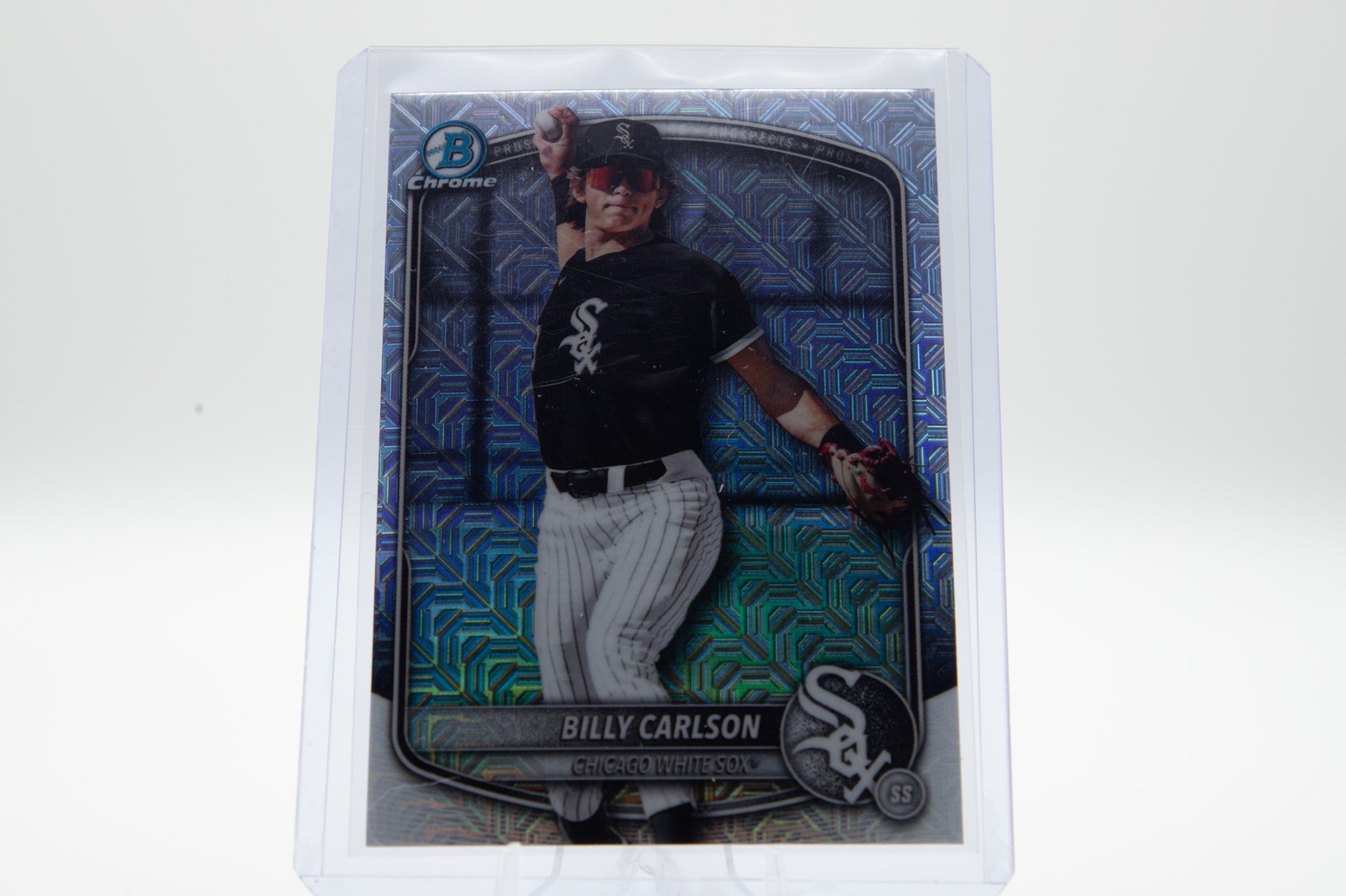 2025 Bowman Draft #BDC-10 Billy Carlson Chrome Mojo Image Variation SP