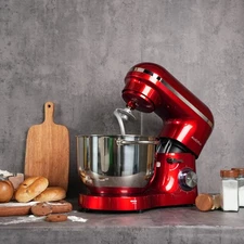 Stand Mixer 6.5QT 660W 6Speed Tilt-Head Food Mixer quality Stainless Steel Bowl