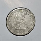 1858 Seated Liberty Quarter, Sharp Condition