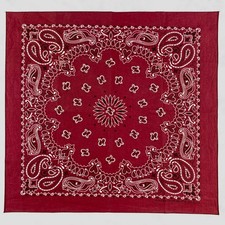 Vintage 80's Paisley 2 sided Handkerchief Neckerchief Bandana Pocket Square