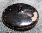 Vintage Antique Metal Picture Button LADY PLAYING PIPE ORGAN — photo 5