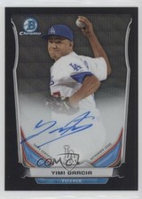 2014 Bowman Chrome Prospect Black Wave Refractor 32/50 Yimi Garcia Auto s3g